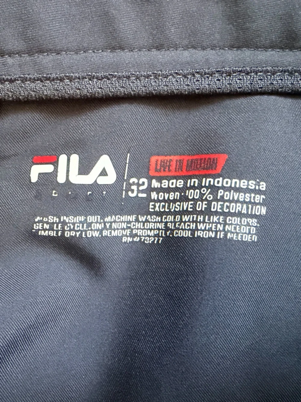 Fila Men's Black Athletic Zip-Pocket Shorts - Picture 4 of 7